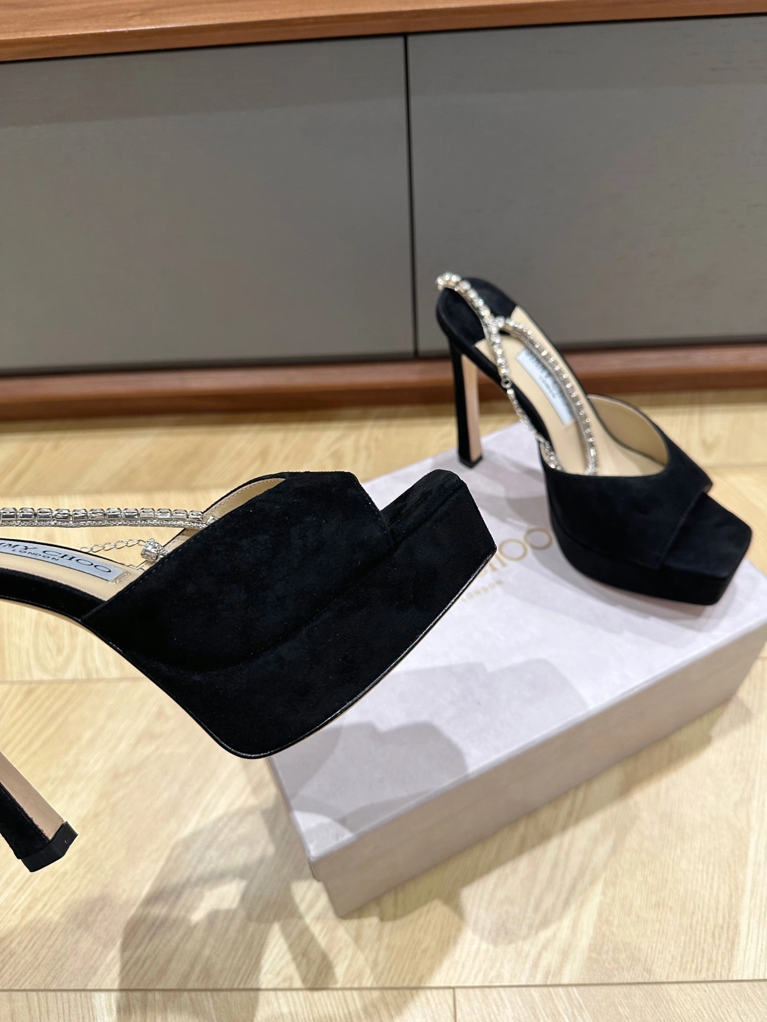 COCO- SAEDASANDALPF125EWA Heel height：13CM Waterproof: 3.5cm sheepskin item:D-X03C1482